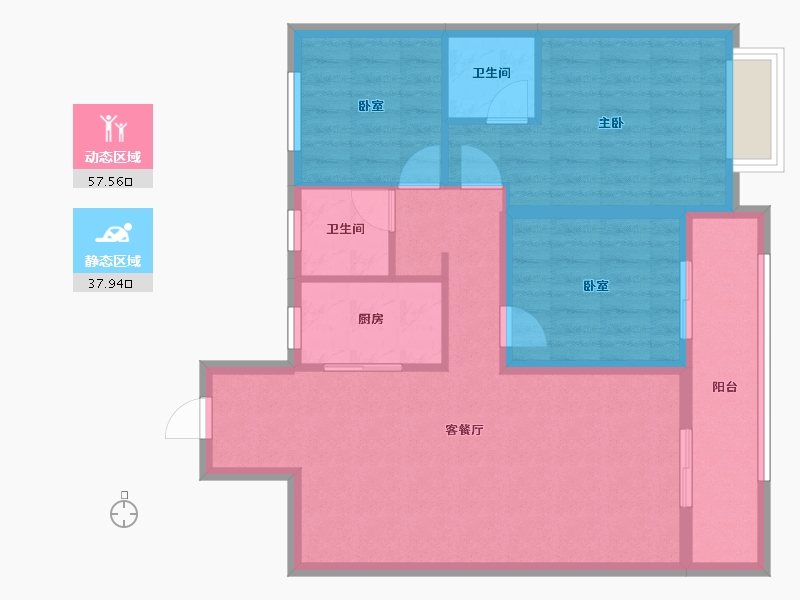 河北省-石家庄市-大者安吉-93.00-户型库-动静分区