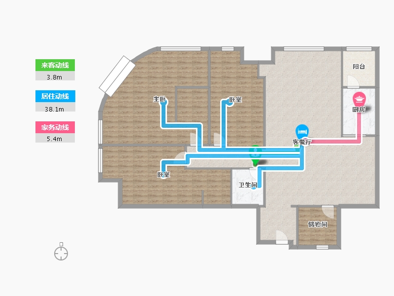 四川省-成都市-先锋若水居-196.00-户型库-动静线