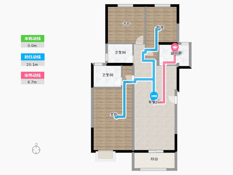 江苏省-连云港市-冠豪名苑-116.00-户型库-动静线