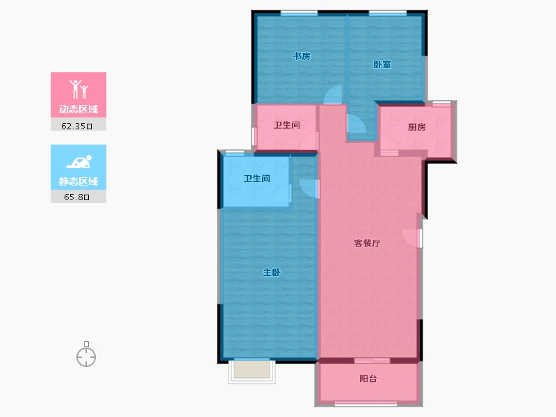 江苏省-连云港市-冠豪名苑-116.00-户型库-动静分区