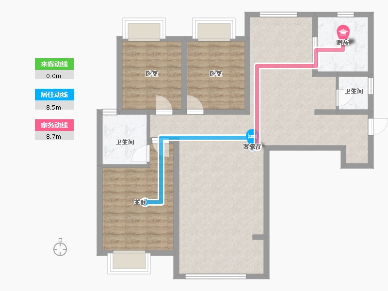 湖南省-岳阳市-汨罗御园壹号-120.00-户型库-动静线