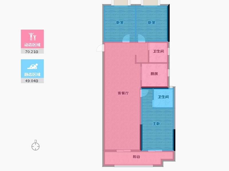 山东省-菏泽市-甲第壹号-107.19-户型库-动静分区