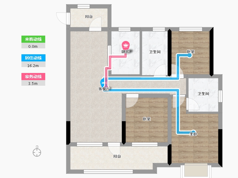 山东省-青岛市-保利云禧-91.00-户型库-动静线