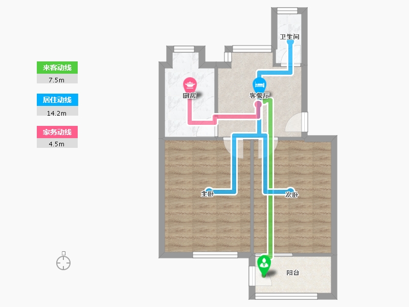 湖北省-武汉市-中建三局三公司大院-53.00-户型库-动静线