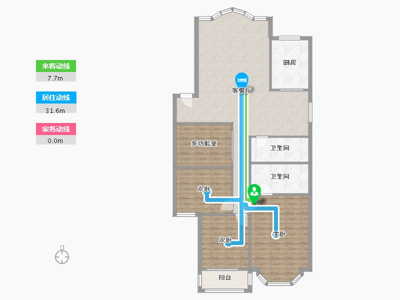 四川省-成都市-泰庄花园-143.00-户型库-动静线