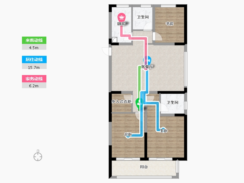 山东省-济宁市-如意吉祥城-105.00-户型库-动静线