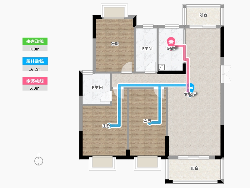 湖南省-邵阳市-杏林嘉苑-108.00-户型库-动静线