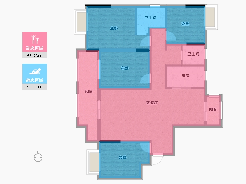 江西省-赣州市-龙城明珠-110.34-户型库-动静分区