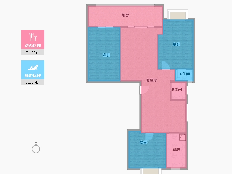 湖北省-宜昌市-领秀之江-112.00-户型库-动静分区