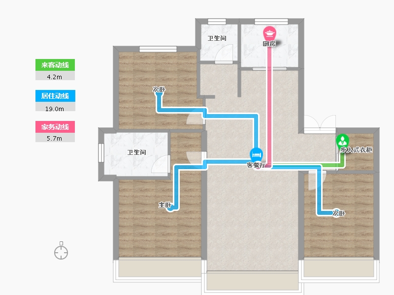 黑龙江省-佳木斯市-伟业悦府-116.80-户型库-动静线