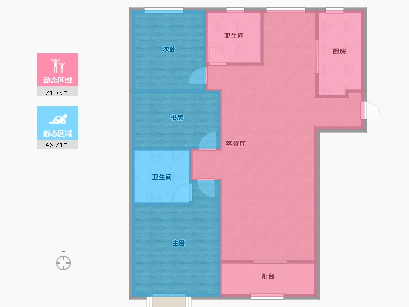 山西省-太原市-山钢铭著-103.34-户型库-动静分区