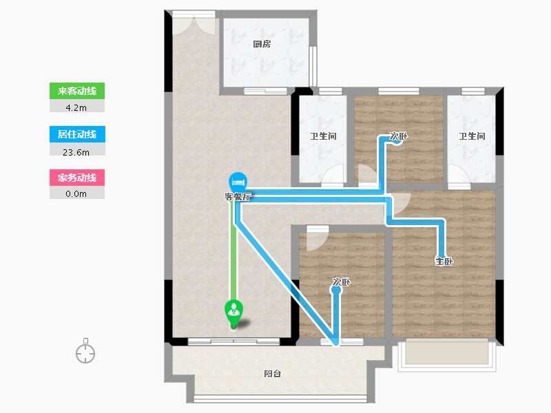 河南省-驻马店市-富驿·金科贵府-104.00-户型库-动静线