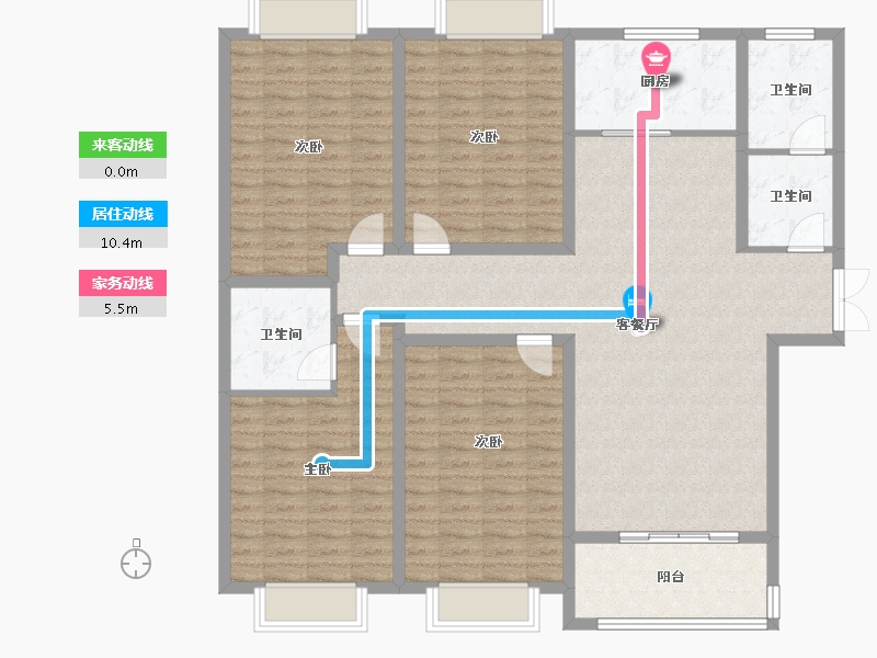 河南省-南阳市-康桥一品-141.00-户型库-动静线