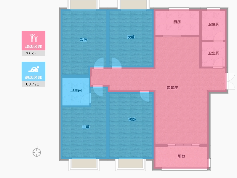 河南省-南阳市-康桥一品-141.00-户型库-动静分区