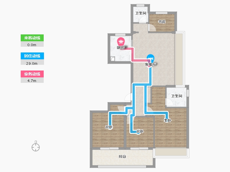 浙江省-温州市-乐宸府-104.00-户型库-动静线