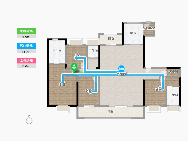 江苏省-苏州市-中海狮山云起-178.03-户型库-动静线