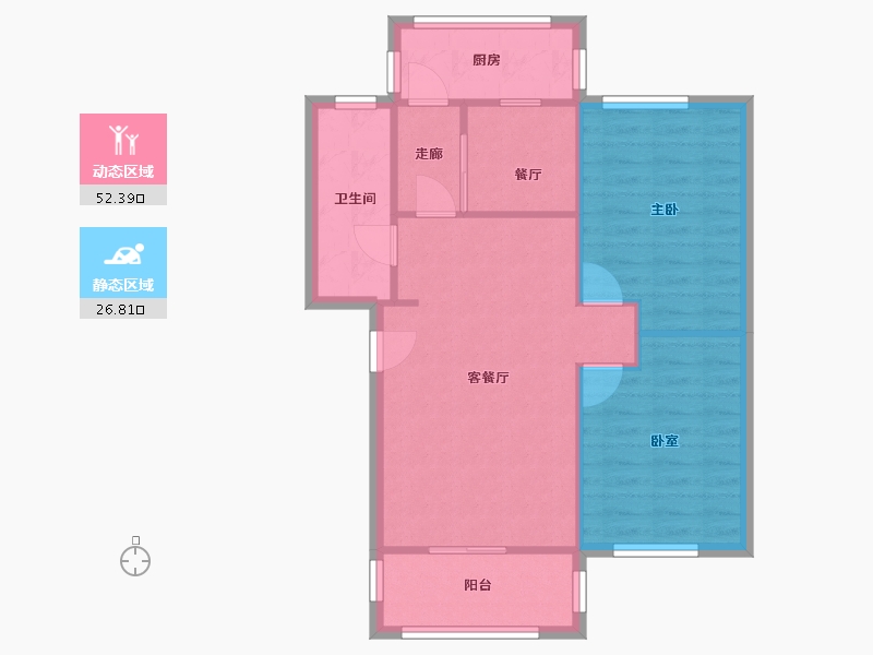 四川省-成都市-今典小区-66.57-户型库-动静分区