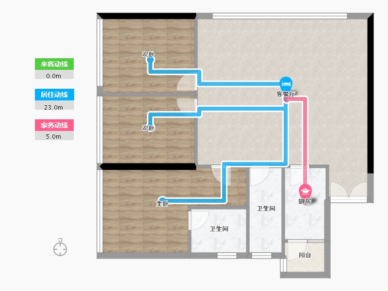 云南省-昆明市-润城学府公馆-96.44-户型库-动静线