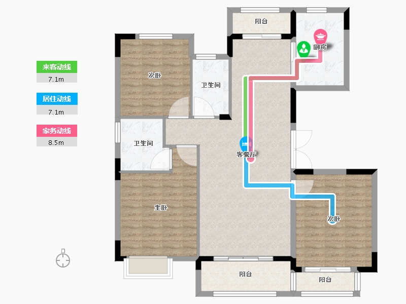 河南省-商丘市-金地书馨苑-120.02-户型库-动静线