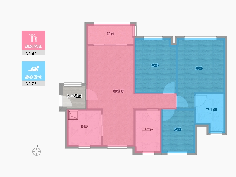 广东省-广州市-越秀TOD星汇城-71.20-户型库-动静分区