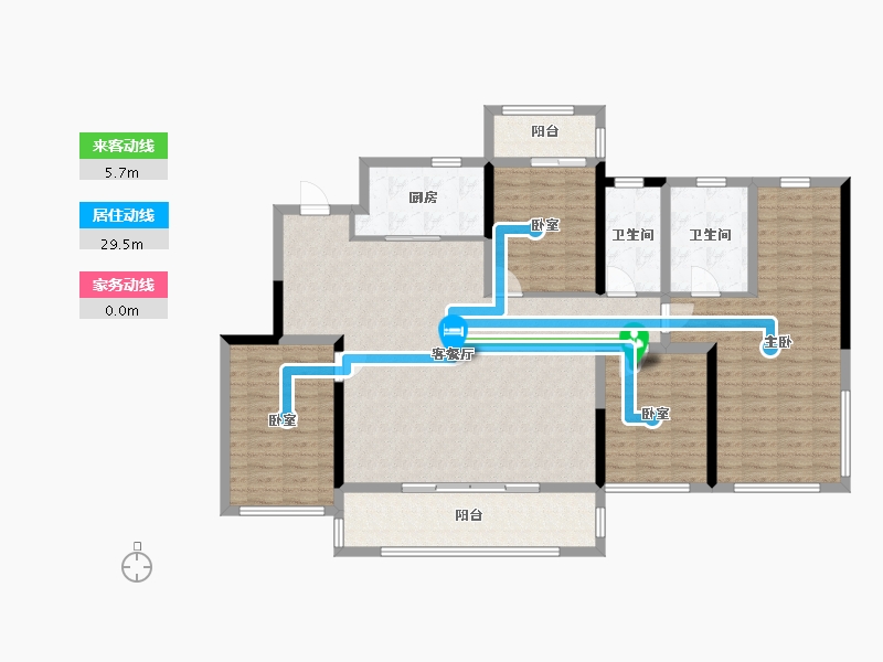 四川省-成都市-华润青羊润府-138.10-户型库-动静线