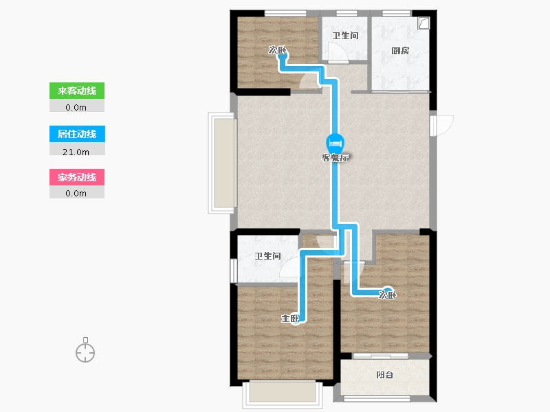 山东省-枣庄市-滕建恒益园-98.40-户型库-动静线