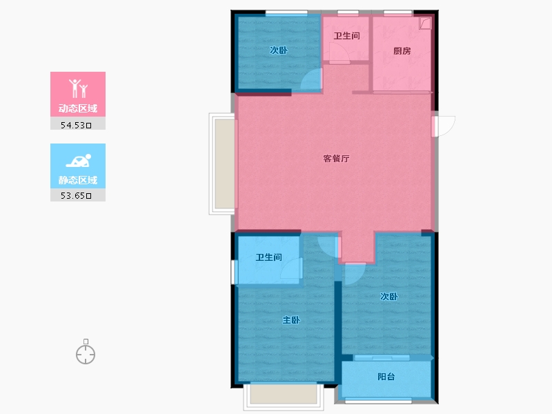 山东省-枣庄市-滕建恒益园-98.40-户型库-动静分区