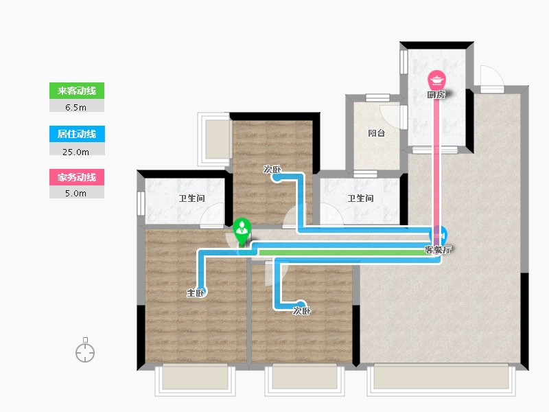 四川省-成都市-东安湖畔-98.00-户型库-动静线