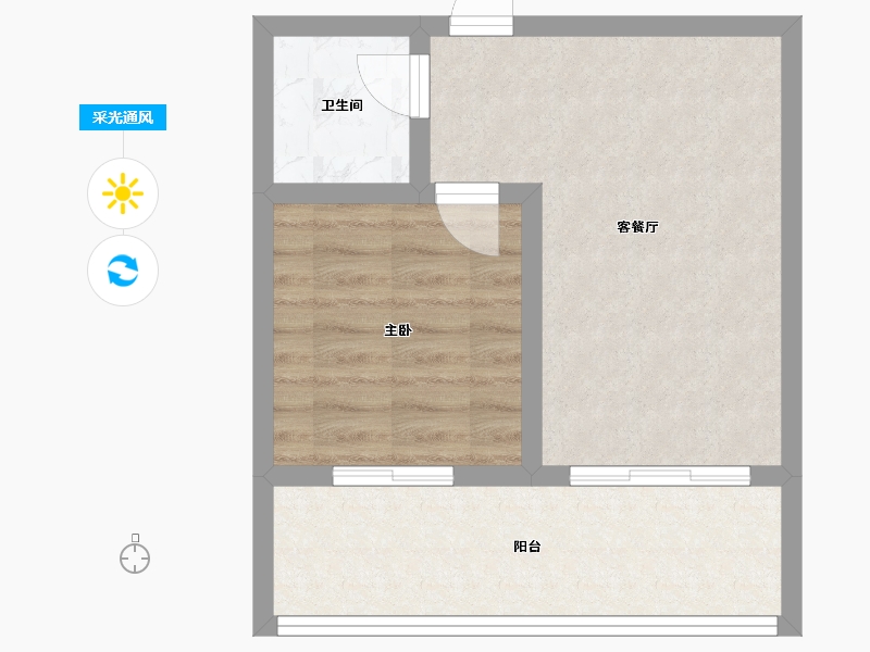 青海省-西宁市-青唐小镇-50.00-户型库-采光通风