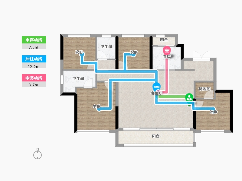 四川省-成都市-中交天府九章-104.24-户型库-动静线