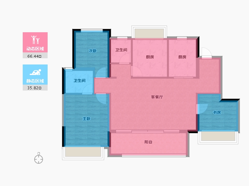 四川省-成都市-交子峯萃-92.14-户型库-动静分区