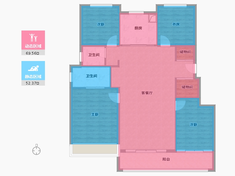 北京-北京市-保利·天汇-111.20-户型库-动静分区