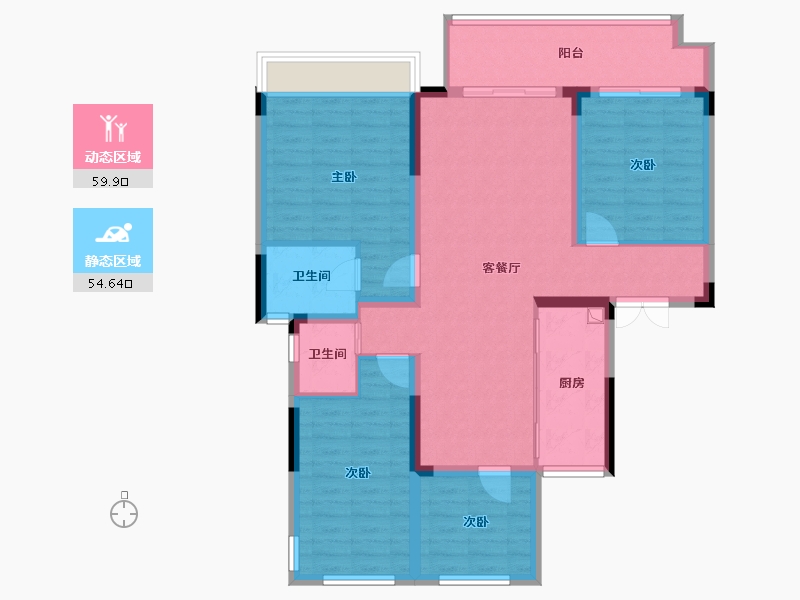 安徽省-亳州市-状元府-102.40-户型库-动静分区