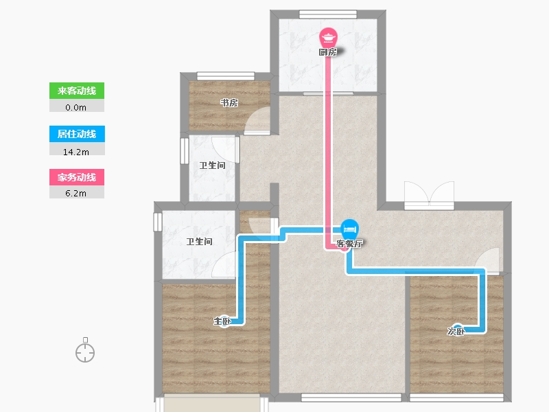 河北省-保定市-北京城建·德远云璟-80.52-户型库-动静线