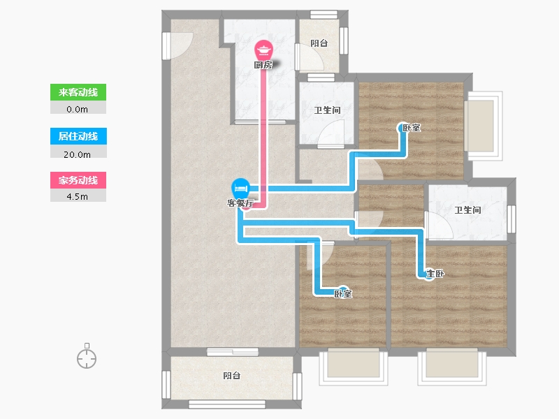 广东省-深圳市-绿景白石洲-88.00-户型库-动静线