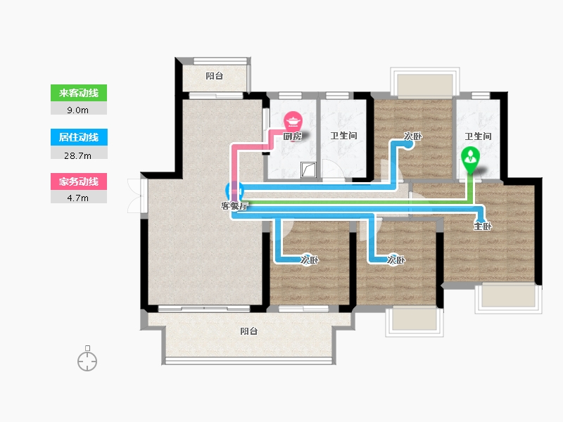 江西省-赣州市-祥旅中央学府-98.00-户型库-动静线