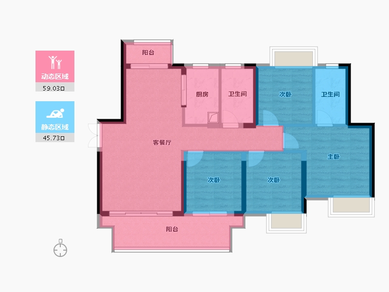 江西省-赣州市-祥旅中央学府-98.00-户型库-动静分区