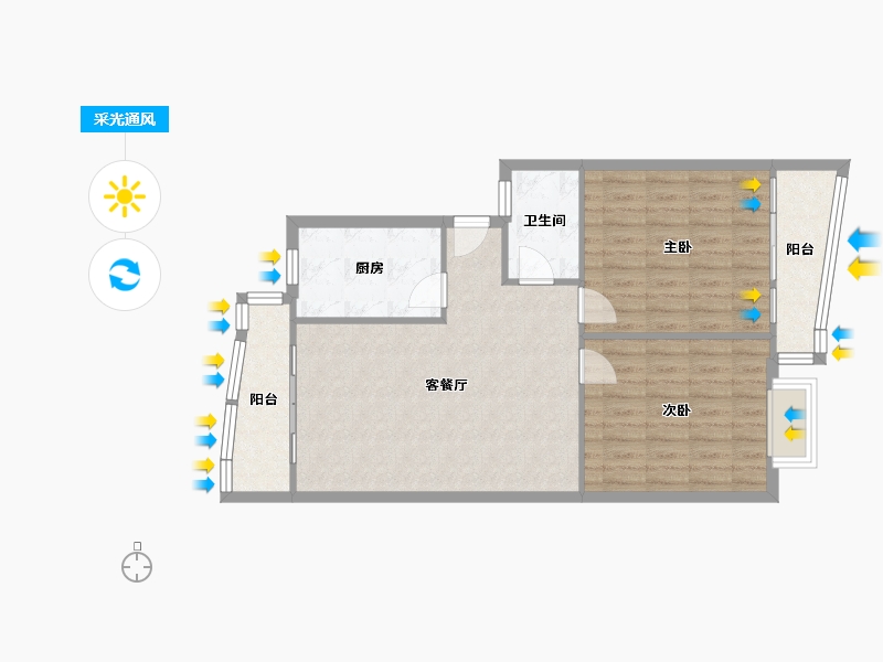 安徽省-合肥市-华府嘉园-134.40-户型库-采光通风