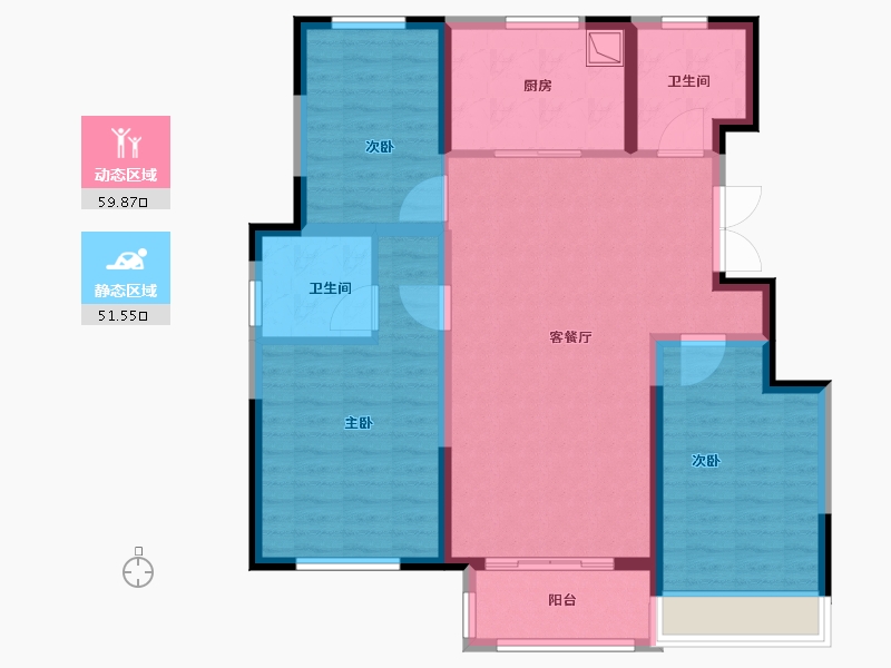 河北省-保定市-星空明月城-100.00-户型库-动静分区