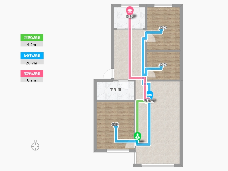 甘肃省-酒泉市-金地嘉汇庭苑-79.20-户型库-动静线