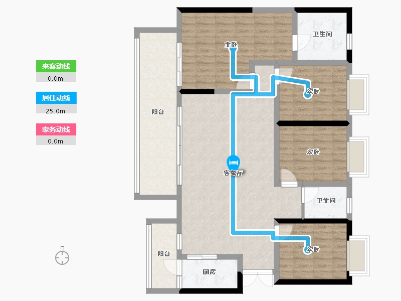 四川省-绵阳市-富临绵州水郡-143.00-户型库-动静线