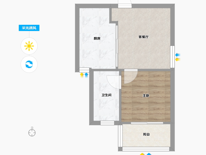 江苏省-苏州市-启航社河东区-38.54-户型库-采光通风