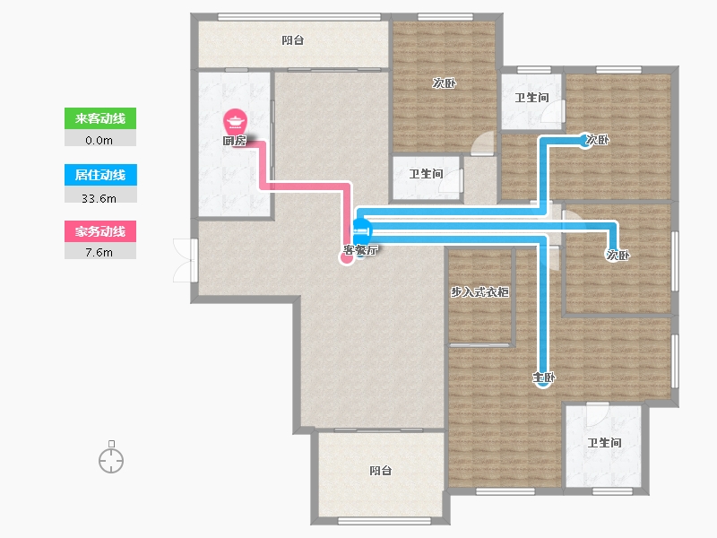 湖南省-长沙市-湘江壹号-207.84-户型库-动静线