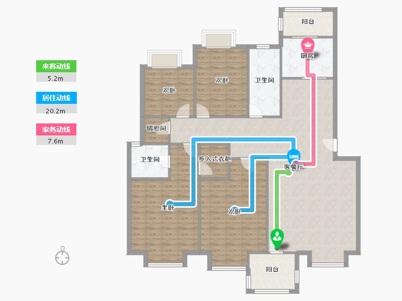 河南省-郑州市-正商蓝钻小区-140.80-户型库-动静线