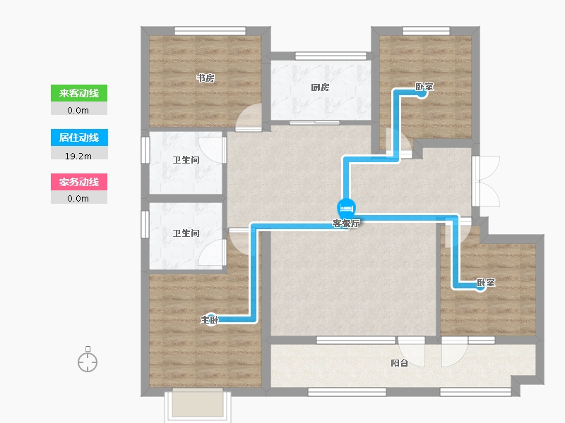 山东省-潍坊市-恒信弥水春风-110.12-户型库-动静线