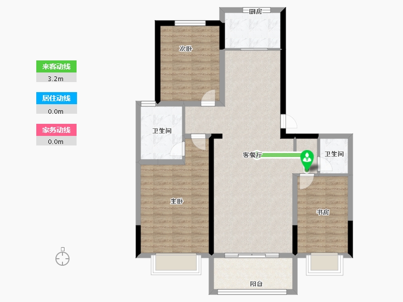 山东省-济宁市-金都北苑西区-98.21-户型库-动静线