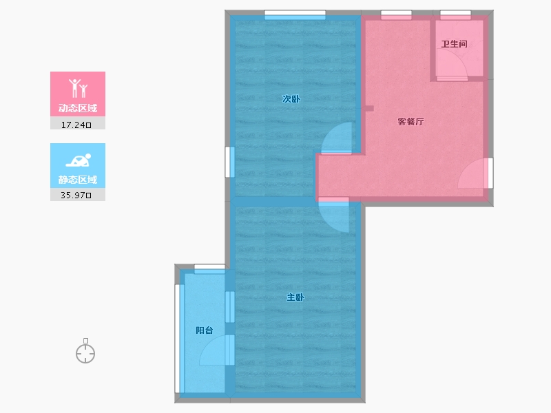 北京-北京市-月坛南街三十一号院-41.50-户型库-动静分区