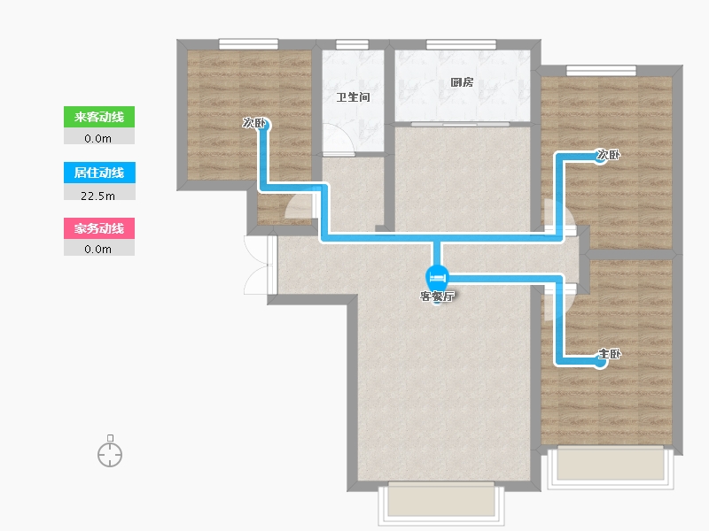 新疆维吾尔自治区-喀什地区-天合华庭小区-98.40-户型库-动静线