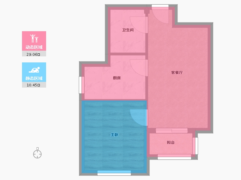 北京-北京市-筑福家园-52.00-户型库-动静分区