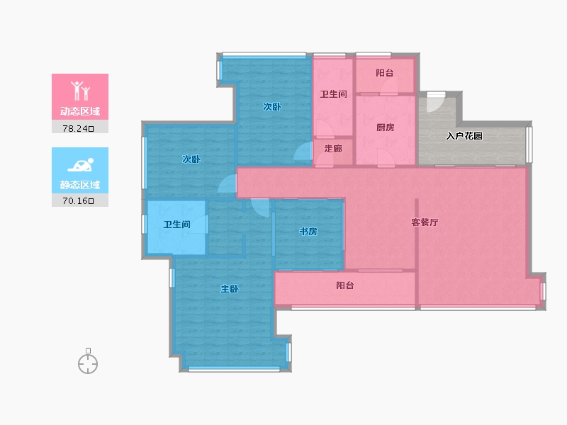 广东省-珠海市-华发世纪城-128.00-户型库-动静分区